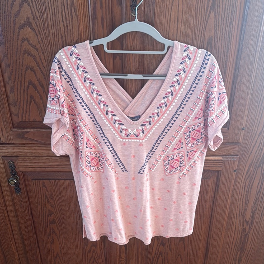 Democracy V-Neck Boho Top